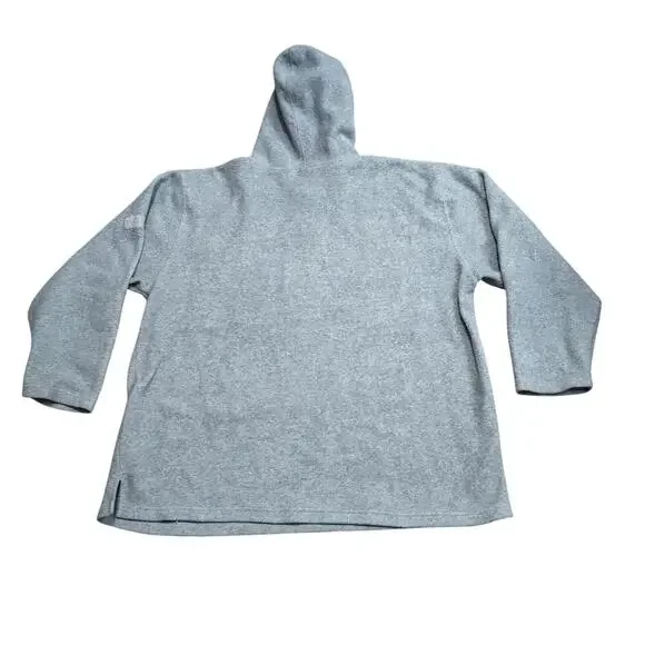 Vintage 2000s BUM Equipment Stitched Logo Streetwear Fashion Y2K Grey Fleece
